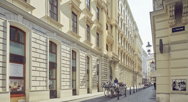 Das OeKB-Headquarter in Wien, Österreichs zentrale Finanzmarktinfrastruktur.